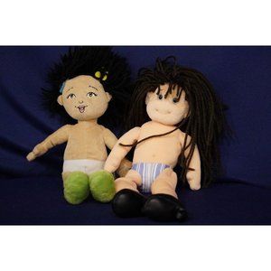 TY Beanie Bopper Spunky Sammy and Fancy Nancy JAKKS Yarn Hair Dolls -NO STAINS‎